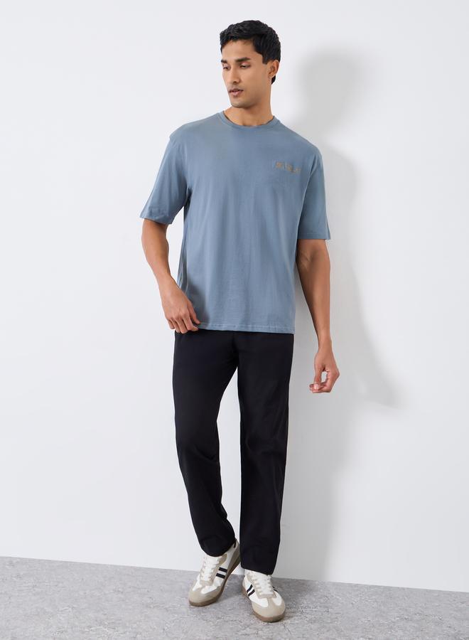Styli Men Black Tailored Fit Trousers - Image 1